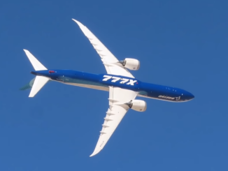 Boeing 777X Wingover (Image: UK Aviation Media)