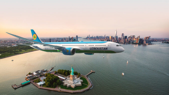 Uzbekistan Airways Orders up to 22 Boeing 787 Dreamliners, airline’s largest-ever purchase.