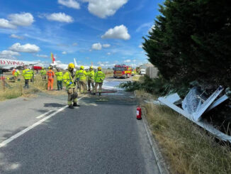 Cotswold Airport Crash (Dorset & Wiltshire Fire and Rescue/Facebook)