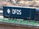 wilnsdorf, north rhine westphalia/germany - 17 03 2021: a dfds transport speeding on a german highway