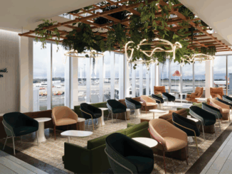 The new Escape Lounge at Bristol Airport offers views across the apron.