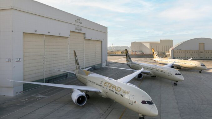 Etihad Airways' latest 787s