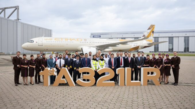 Etihad's first Airbus A321LR