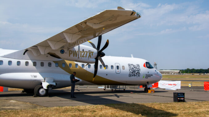 SAF Fuelled ATR (Image: UK Aviation Media)