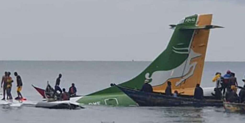 An image of the crash widely circulated on social media.