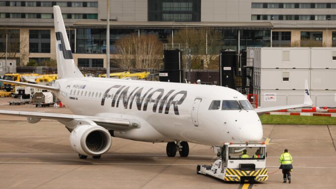 Finnair celebrates 30 years of flying to Manchester Airport