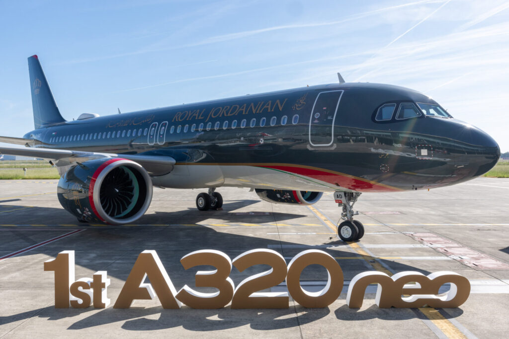 First A320neo for Royal Jordanian