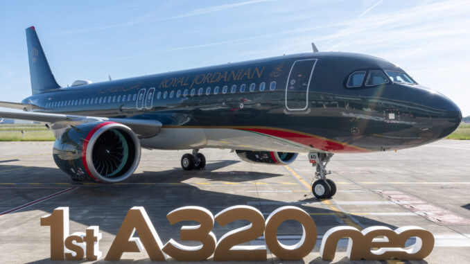First A320neo for Royal Jordanian
