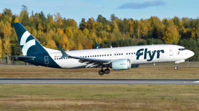Flyr Boeing 737 Max 8 (Image: OsloPlaneSpotting/Wikimedia/CC BY-SA 4.0)