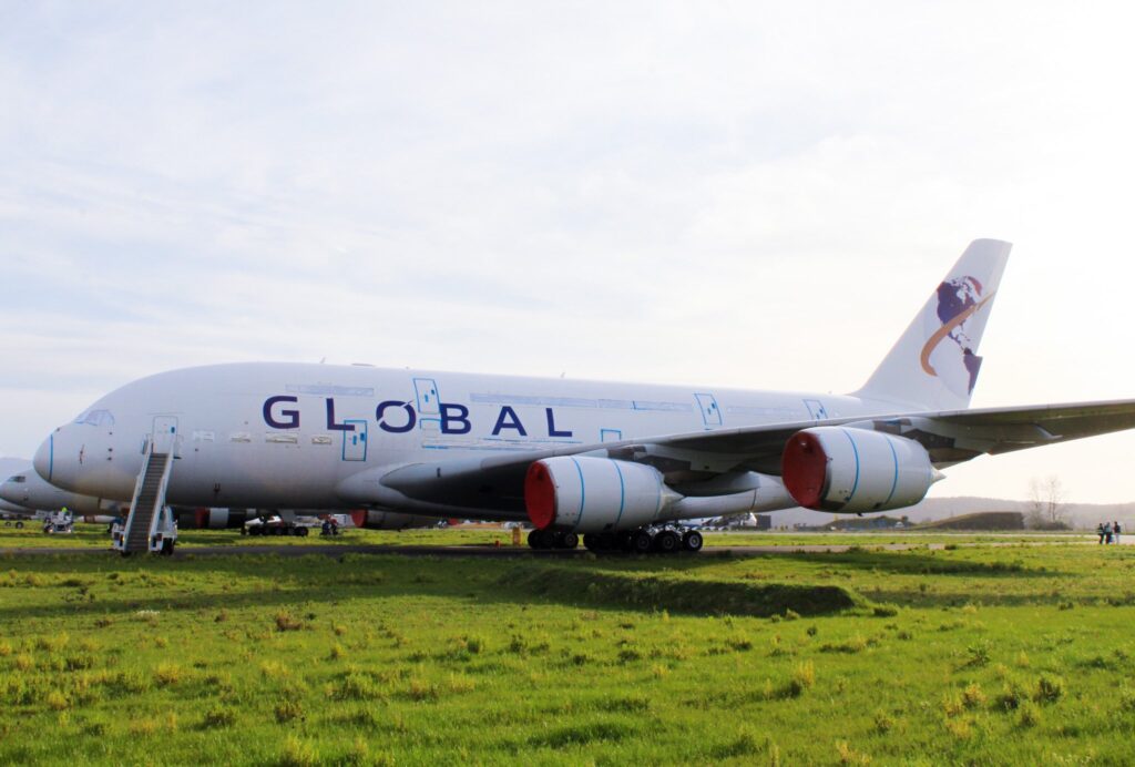 Global Airlines first A380 (Image: Global Airlines)