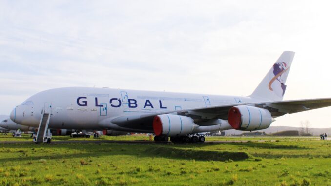 Global Airlines first A380 (Image: Global Airlines)
