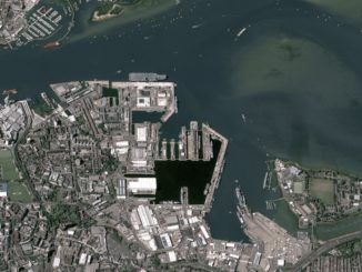 HMS Queen Elizabeth in Portsmouth, UK.