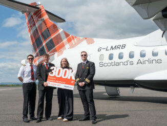 Loganair is celebrating a major milestone, having flown 300,000 passengers through Heathrow Airport