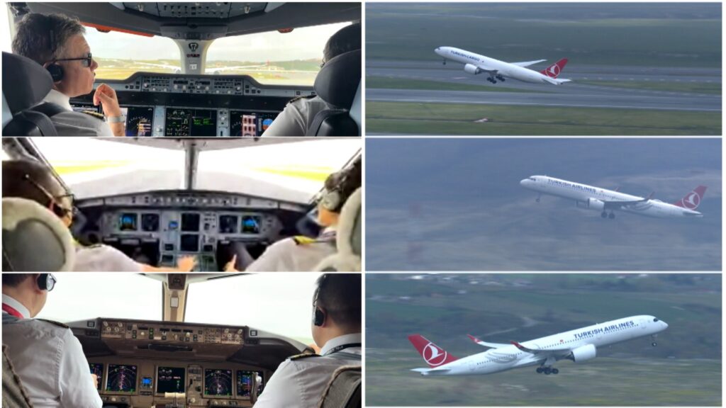 Three simultaneous departures by Turkish Airlines marked the start of triple runway operations at iGA Istanbul Airport