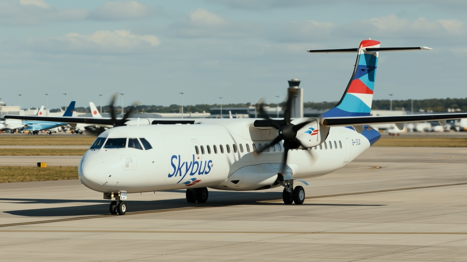 Skybus liveried ATR72