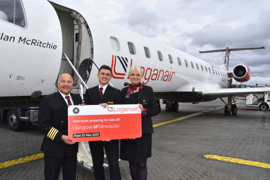 Loganair launches new Glasgow to Newquay route