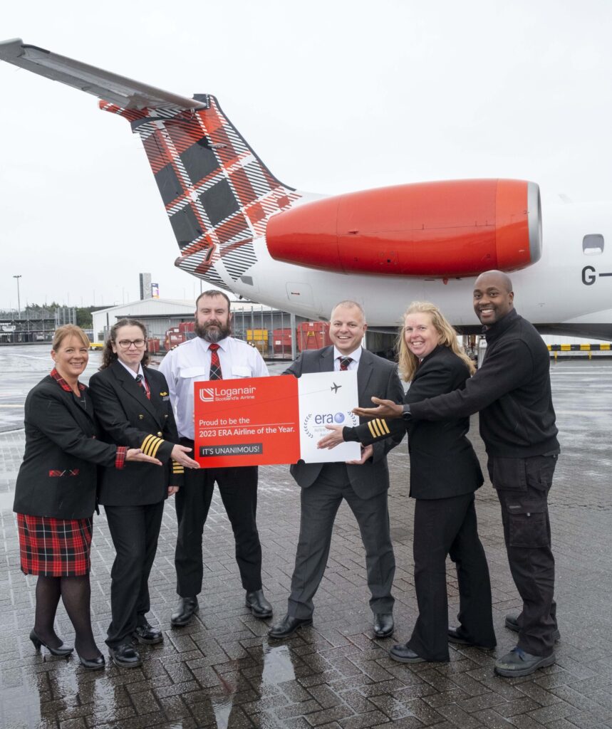 Loganair voted Airline of the Year 2023 by ERA