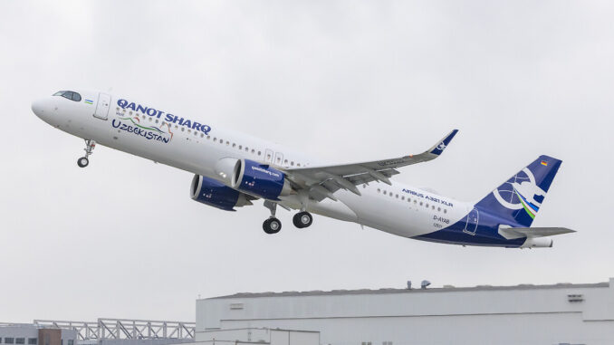 Qanot Sharq Airbus A321XLR