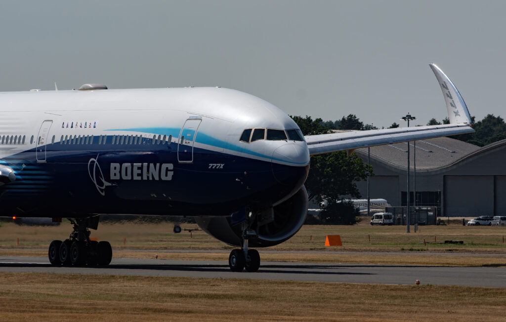 Wingtips that fold automatically after landing? That will be the 777-9 (Image: Nick Harding / UK Aviation Media)