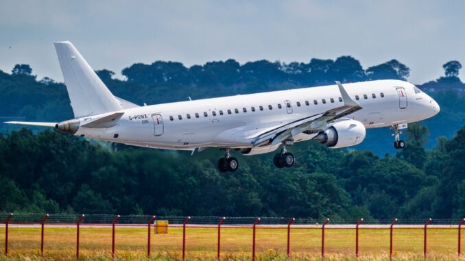 Titan Airways Introduces first Embraer E190LR regional jet