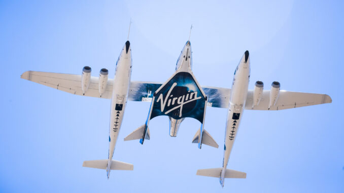 Virgin Galactic's Carrier Aircraft VMS Eve and VSS Unity Take to the Skies