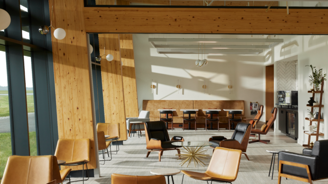 aether - The new private Terminal at Manchester Airport (Image- Toby Mitchell)