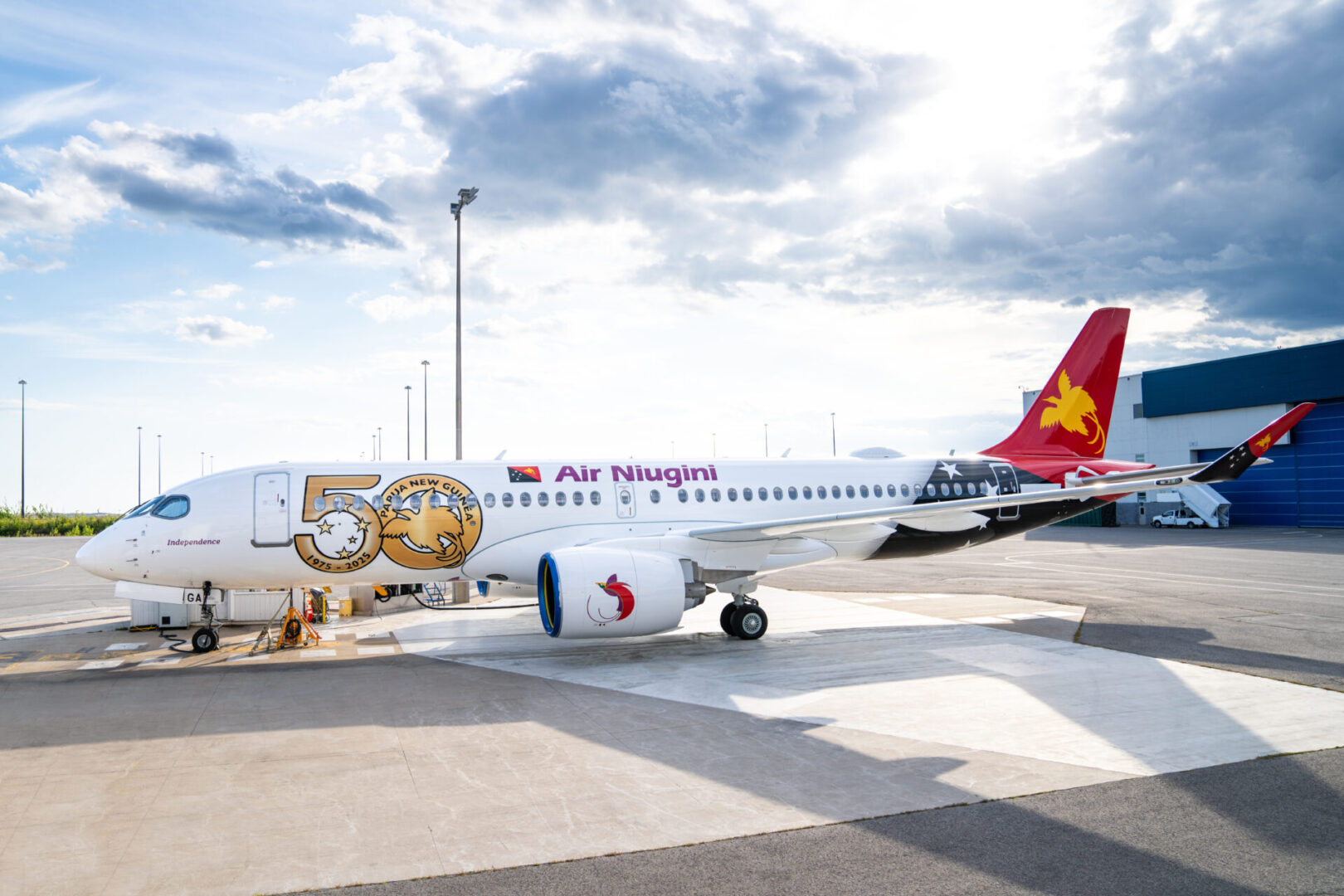 Air Niuginis first Airbus A220