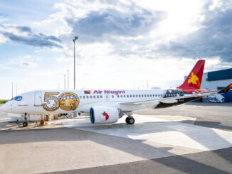 Air Niuginis first Airbus A220