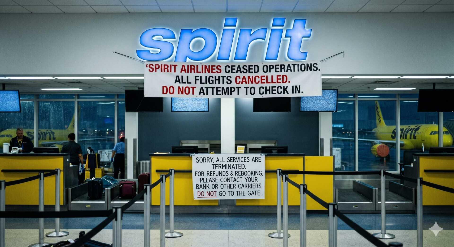Spirit Airlines Ceases Operations: Emergency Guide for Passengers | UK Aviation News
